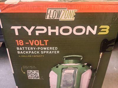 FlowZone Typhoon 3 18-Volt Battery-Powered Backpack Sprayer 4-Gallon