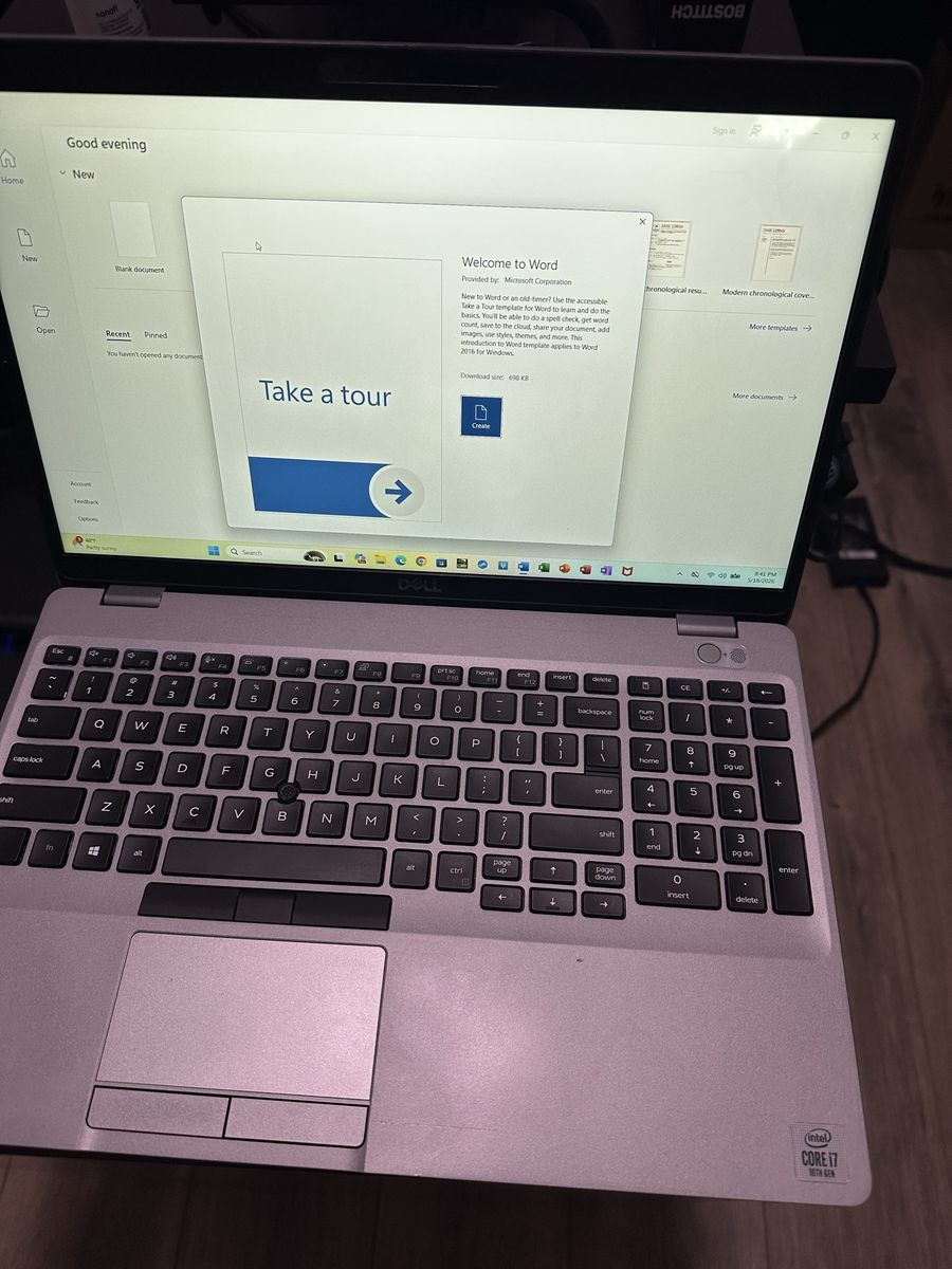 Dell Fast 15.6 inch Laptop i7 Core 10th Gen 512 GB SSD 24 GB RAM