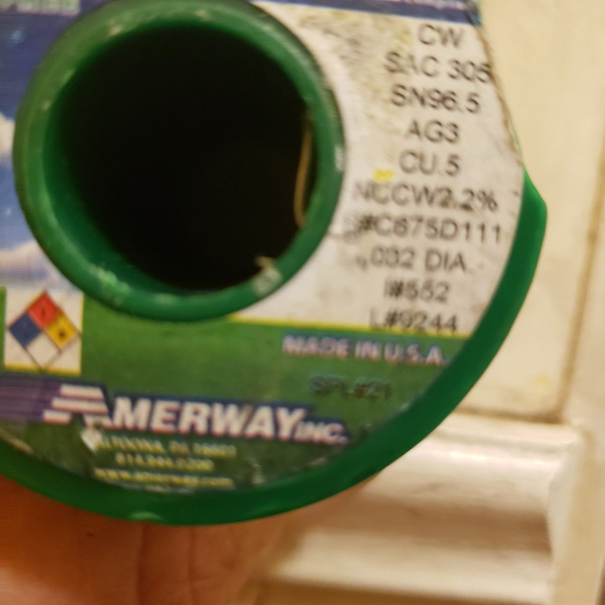 Electronic 3.0 percent silver solder