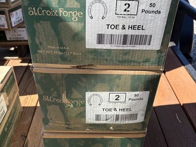 Toe and Heel Horse Shoes size 2