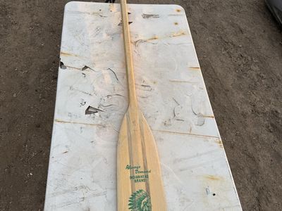 Vintage Indian Head Brand Wooden Canoe Paddle - Ripley, MS