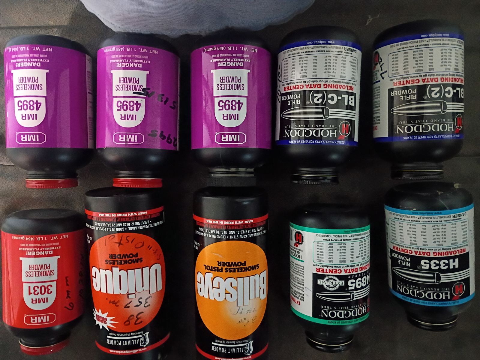 Assorted powders