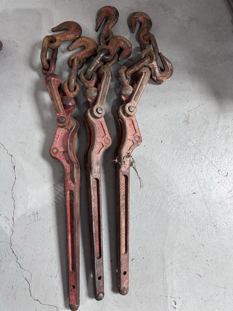 Three 19,000 pound chain binders