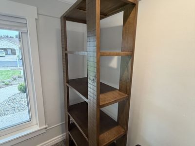 Wooden Bookcase Pair/ Shelf - 5-Tier Rustic Style Storage Unit