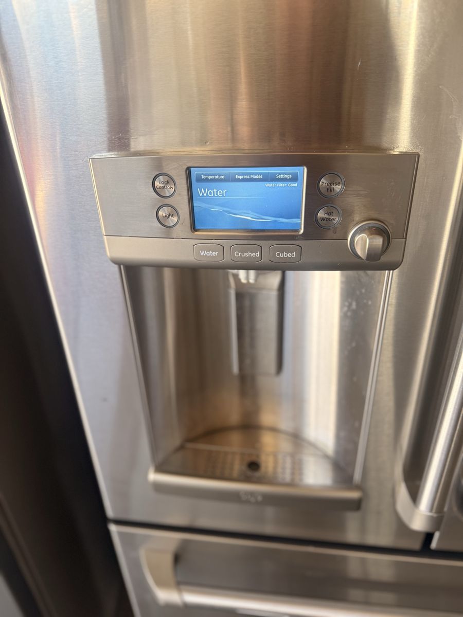 GE Stainless Steel French Door Refrigerator with In-Door Ice and Water Dispenser