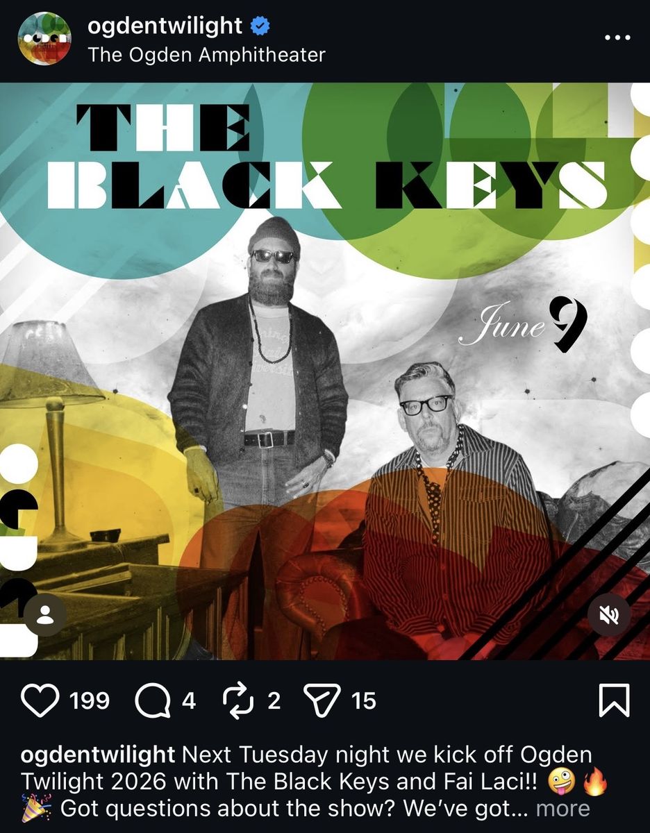 The Black Keys Concert Ogden UT - June 9th