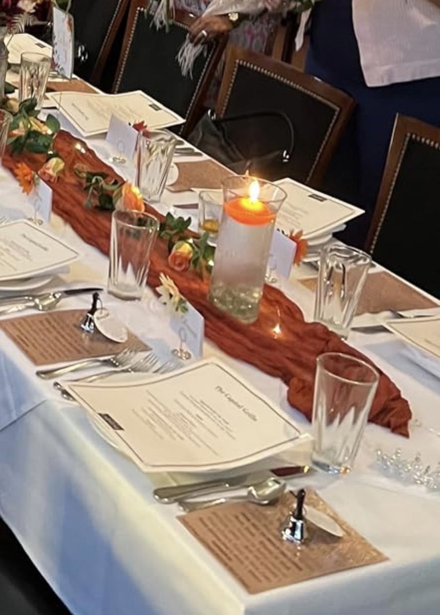Terracotta Cheesecloth Table Runners - Wedding/Event Decorations