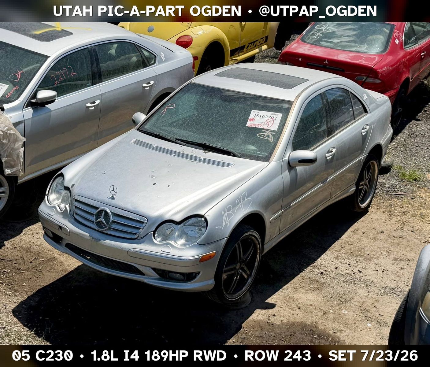 New Arrival - 2005 Mercedes-Benz C230 W203 Parts - UTPAP Ogden