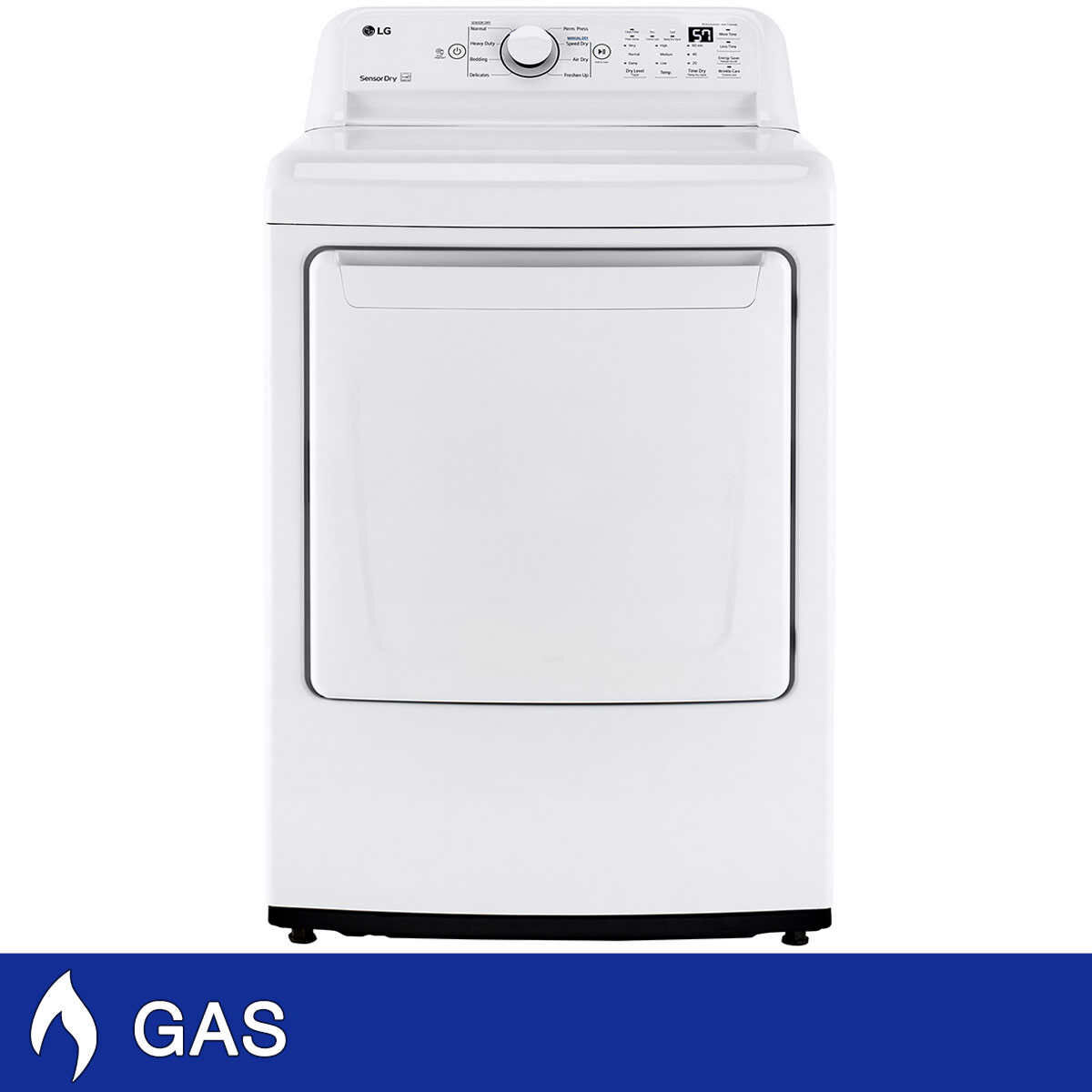 LG DLG7001W 7.3 cu. ft. Rear Control GAS Dryer with Sensor Dry 1731771 #96811