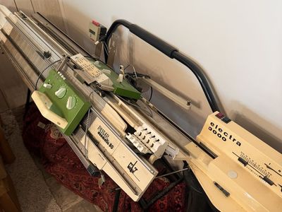 Passap Duomatic 80 Vintage Knitting Machine with Electra 3000 Motor - Double-Bed Punchcard