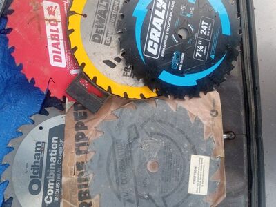 8 New Saw Blades 10" & 7 1/4"