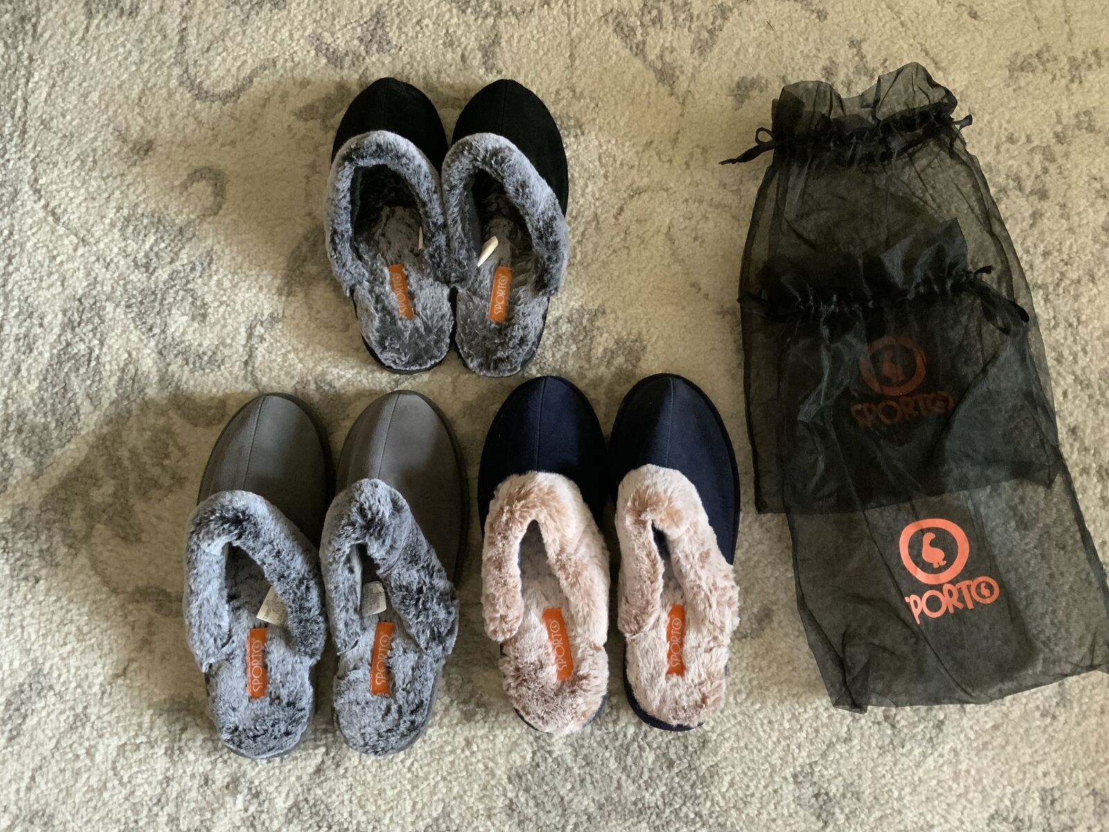 BRAND NEW SPORTO WOMENS SLIPPERS. BLACK, GRAY & NAVY. SIZE 9-10. $20 EACH. CASH/VENMO ONLY