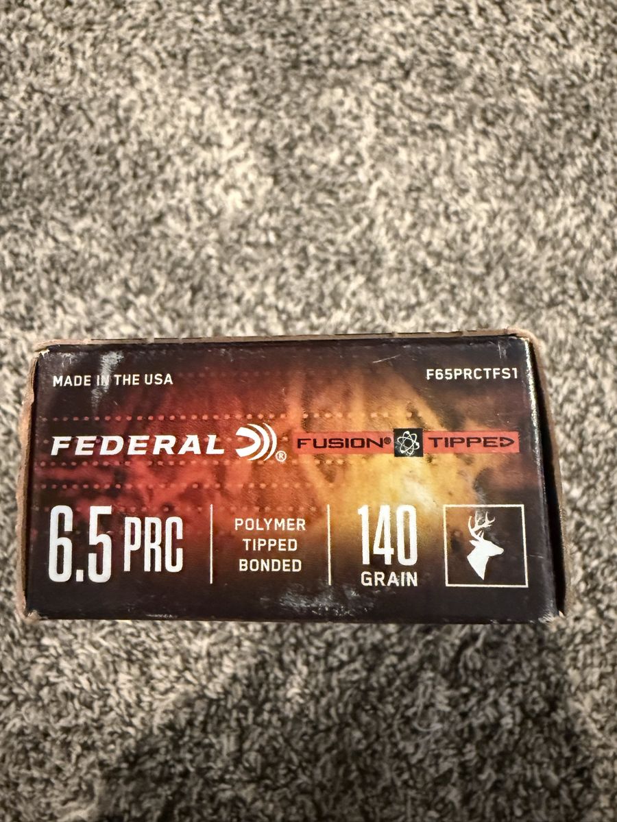 6.5PRC, 300PRC, 6.5Creed, 270Win, 30-06