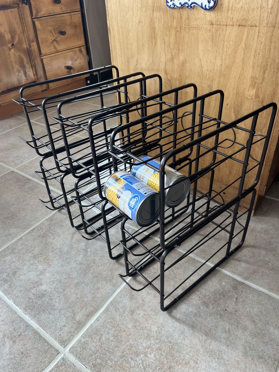 Set Of New Food Storage Can Holders 4 Tiers