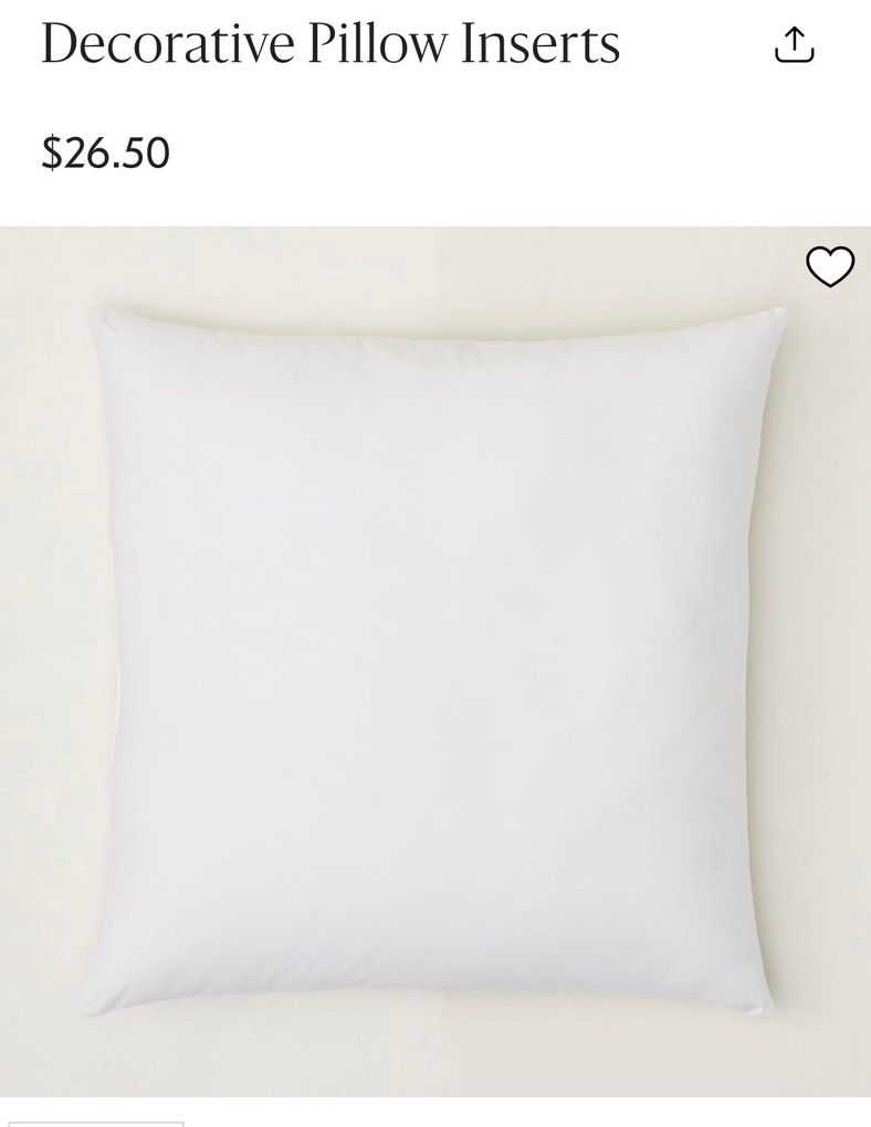 West Elm Pillow Inserts