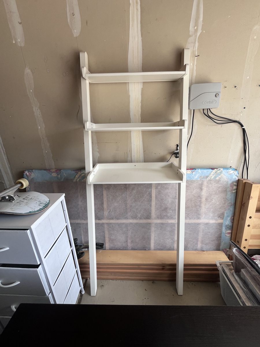 Over-toilet bathroom storage shelves from Pottery Barn