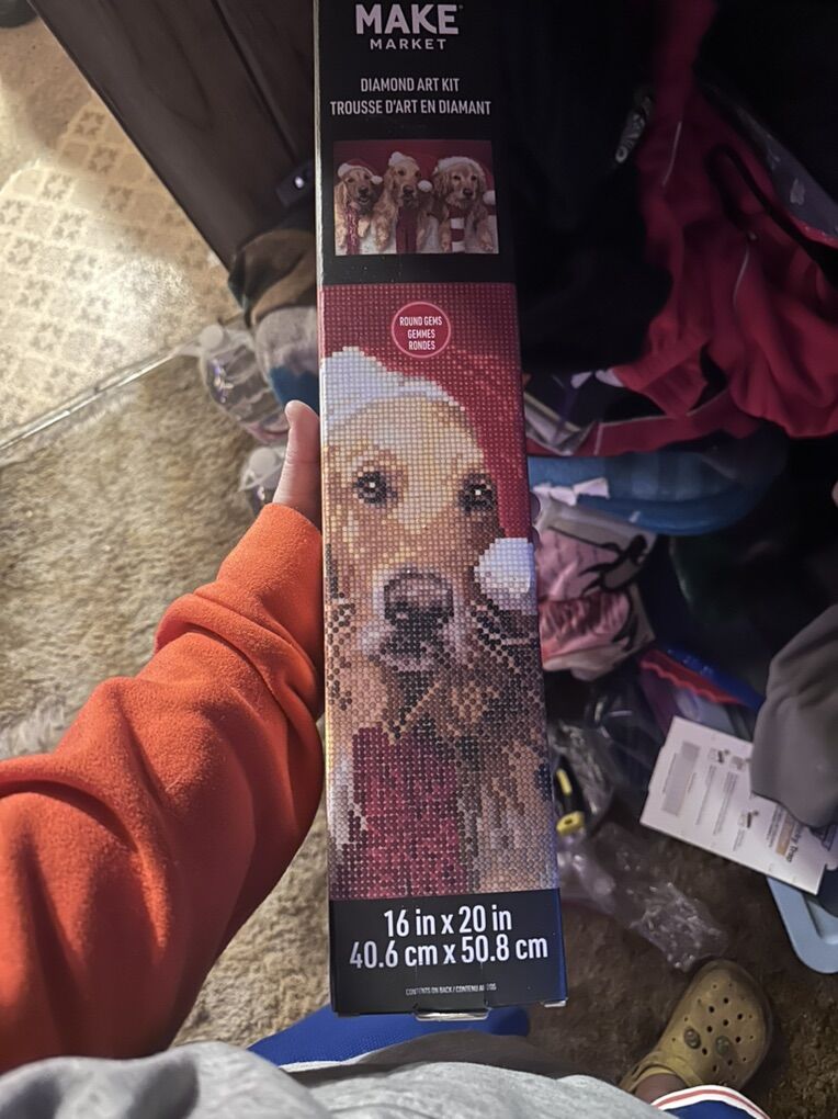 Raised Dog Bed And DIamond Dot Of A Dog