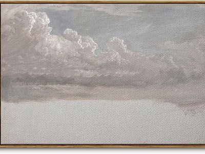 New Framed Canvas Wall Art Vintage Decor, Home Decor Classical Oil Painting Cloud 24x36