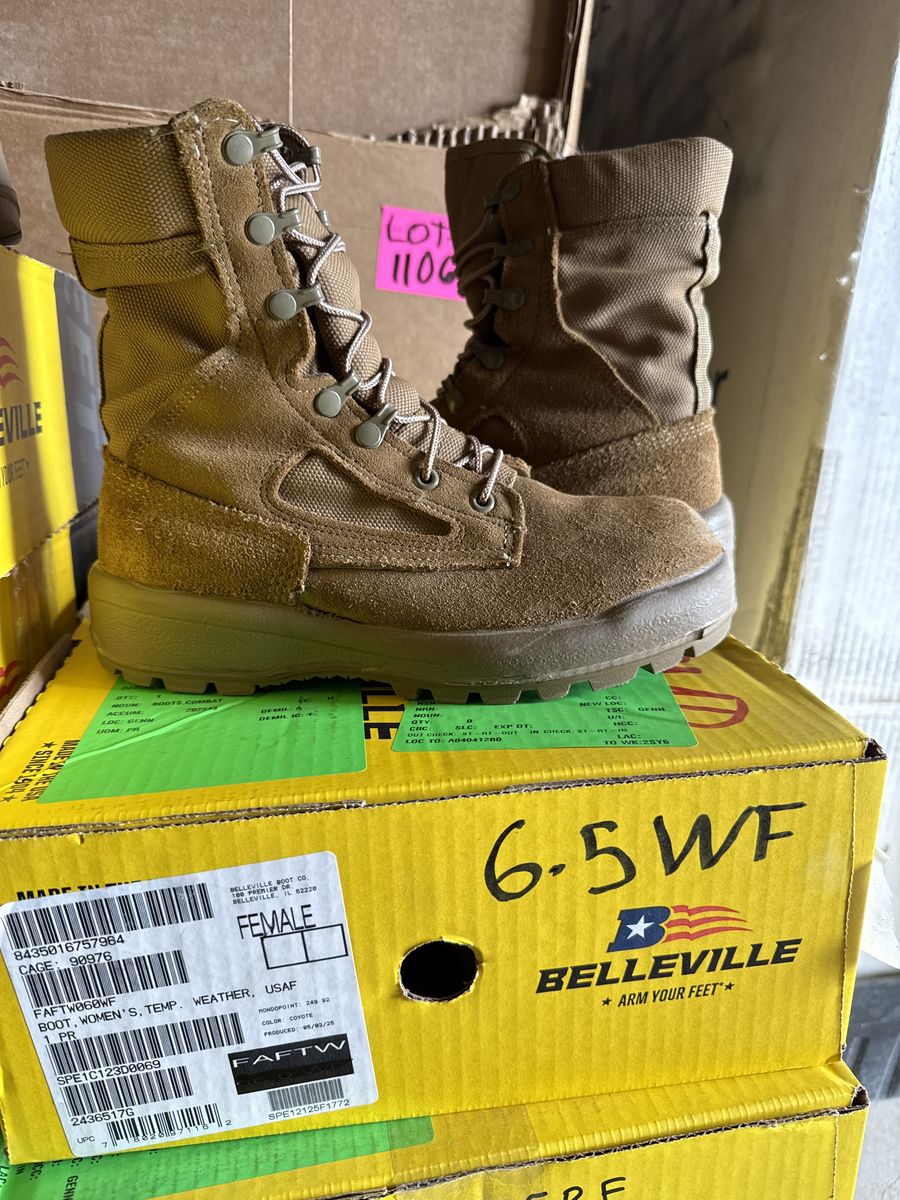 womens Tan Combat Boots belleville Size 6.5 Reg