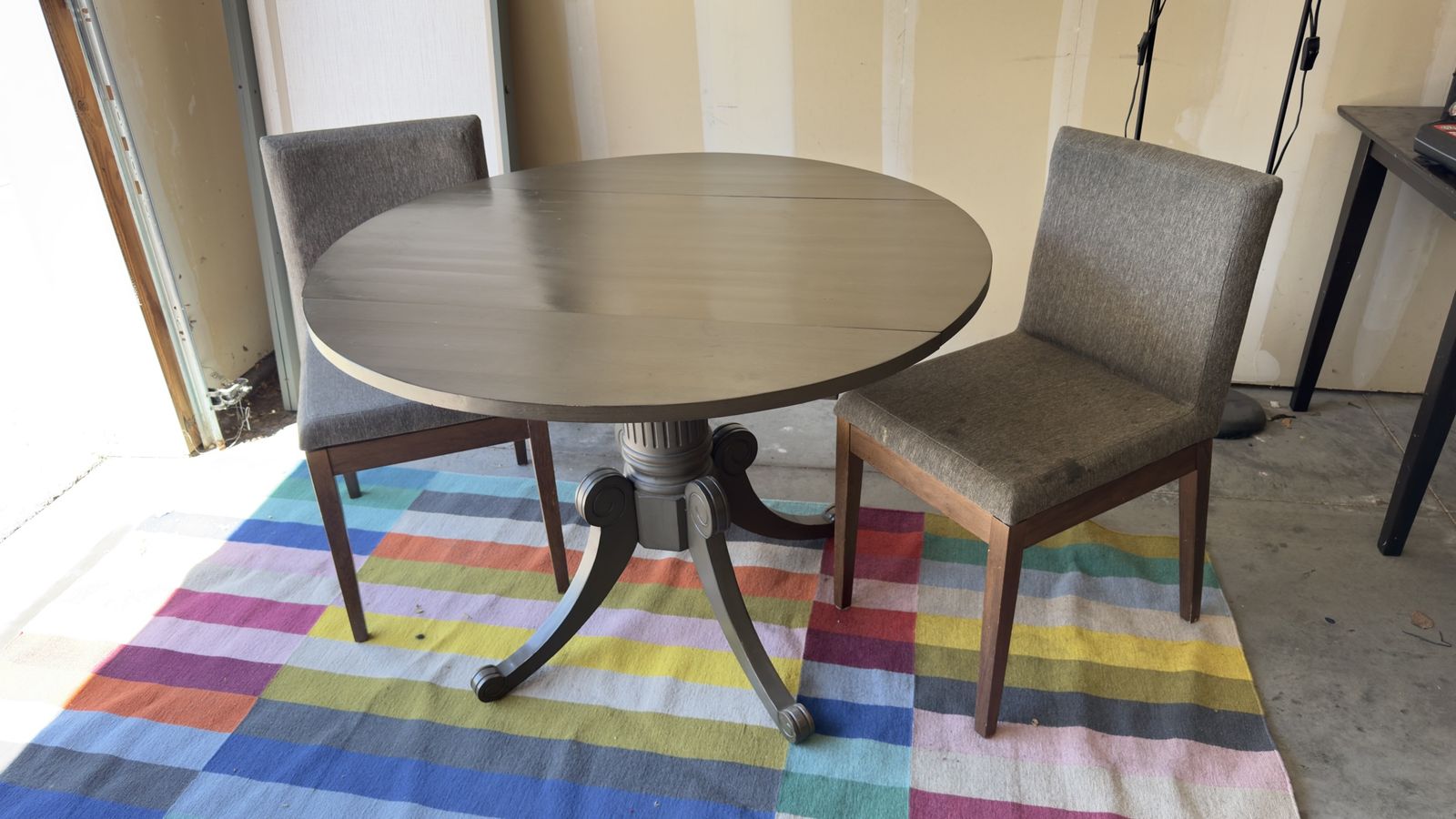 Dining table and chairs