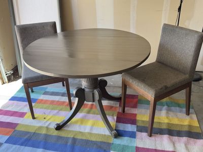 Dining table and chairs