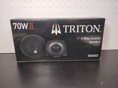 Triton Audio SQ4022 4-inch 70 watts 2-way Coaxial Car Speaker - NEW
