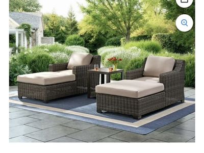 Breck Collection 3 piece Patio Chaise Lounge set