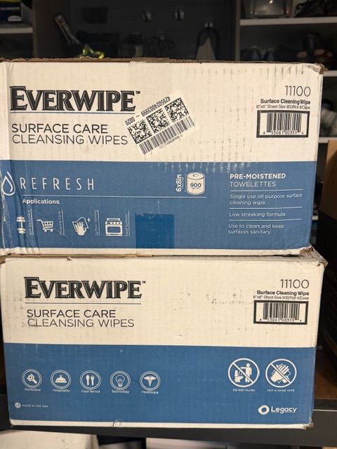 Everwipe Surface Care Cleansing Wipes-$30 for a case of 4 rolls