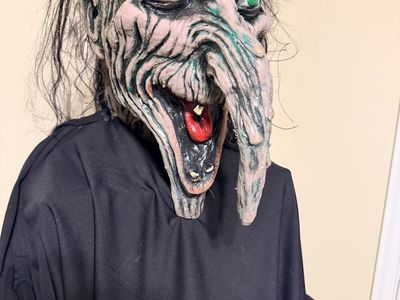 A PAIR of SCARY Halloween Witch and Ghoul Props/Decorations