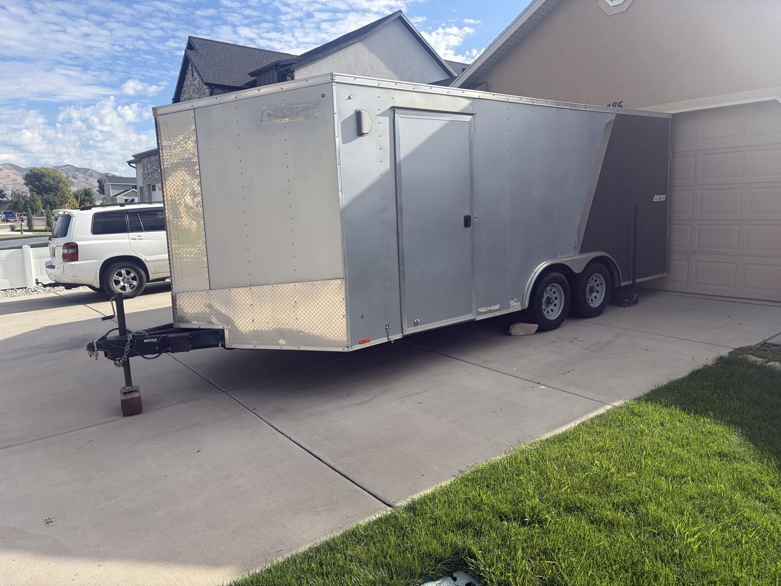 18ft Enclosed Car Hauler, used
