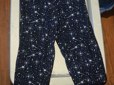 ClimateRight by Cuddl Duds Girls' Star/Space Print Leggings - Size S/CH