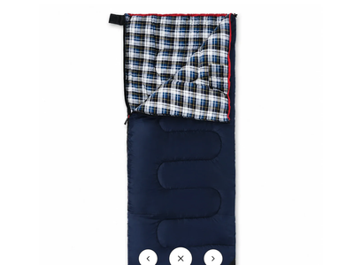 New in box,Cotton Flannel Rectangular Sleeping Bag 32–77°F
