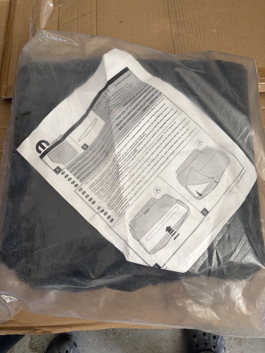 Jeep panel storage bag never used