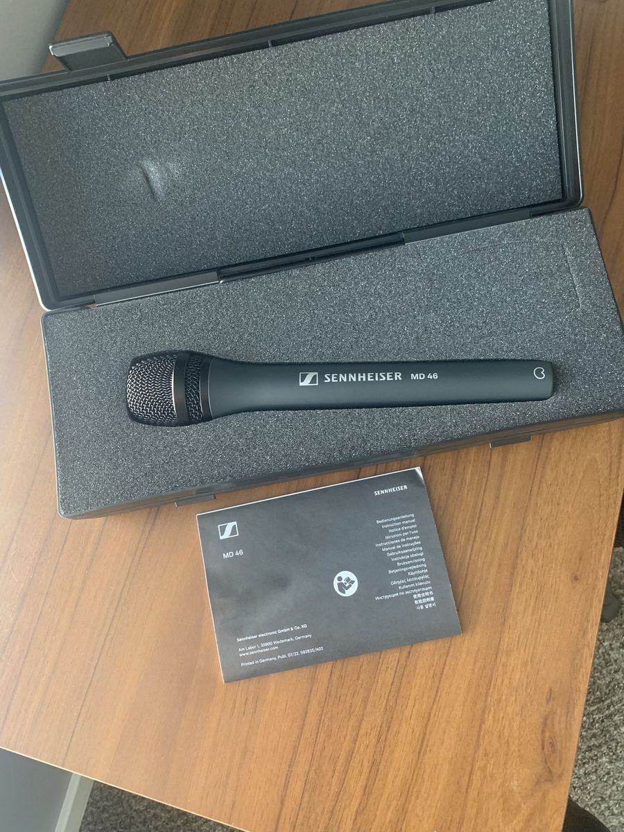 Sennheiser MD 46 Dynamic Cardioid Microphone with Hard Case
