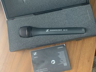 Sennheiser MD 46 Dynamic Cardioid Microphone with Hard Case