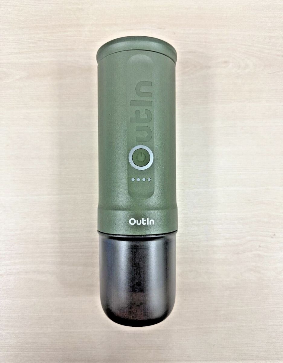 OutIn Nano Portable Electric Espresso Machine Forest Green - Electric Travel Coffee Maker