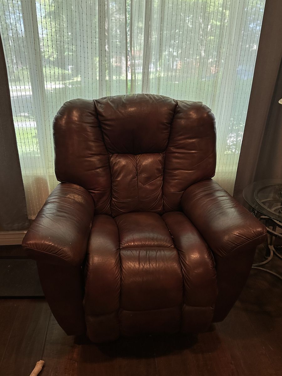 Brown Leather Recliner