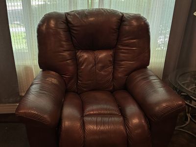 Brown Leather Recliner