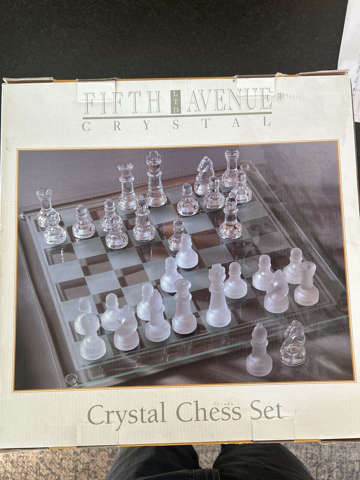 Crystal chess set