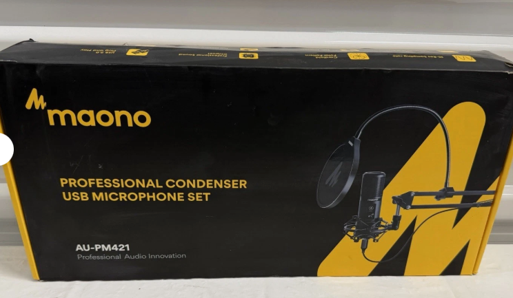 Maono AU-PM421 Professional Condenser USB Microphone Set (Opened Box) Brand New