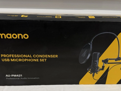 Maono AU-PM421 Professional Condenser USB Microphone Set (Opened Box) Brand New
