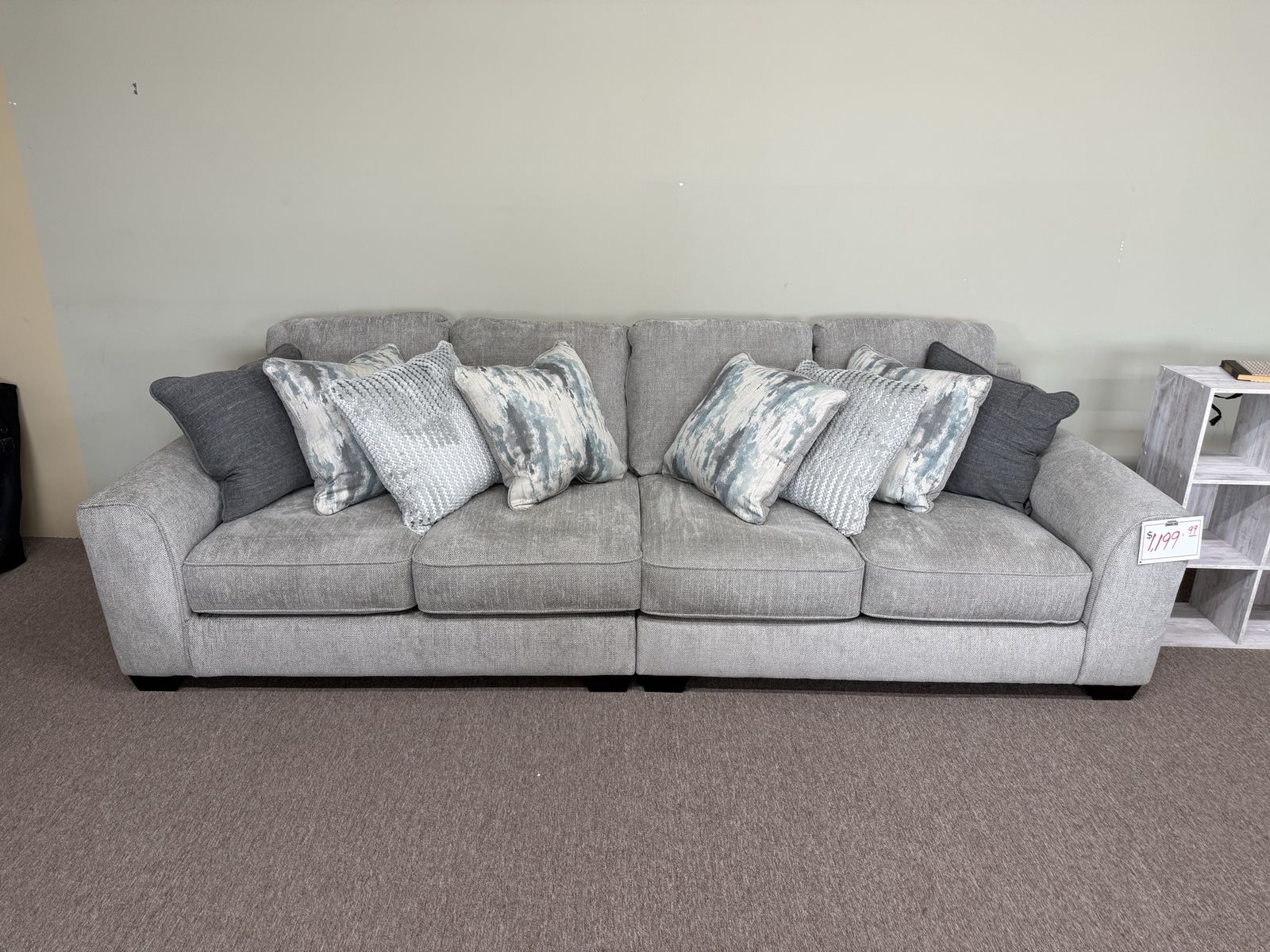Last one! Ardsley Beige Sectional Sofa - Living Room Furniture - Action Home Furniture