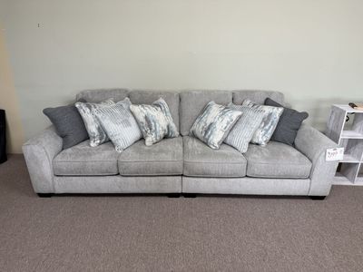 Last one! Ardsley Beige Sectional Sofa - Living Room Furniture - Action Home Furniture