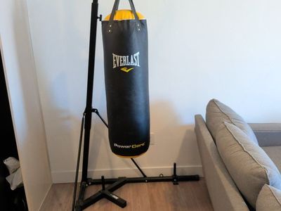 Everlast PowerCore Heavy Bag with Heavy-Duty Stand