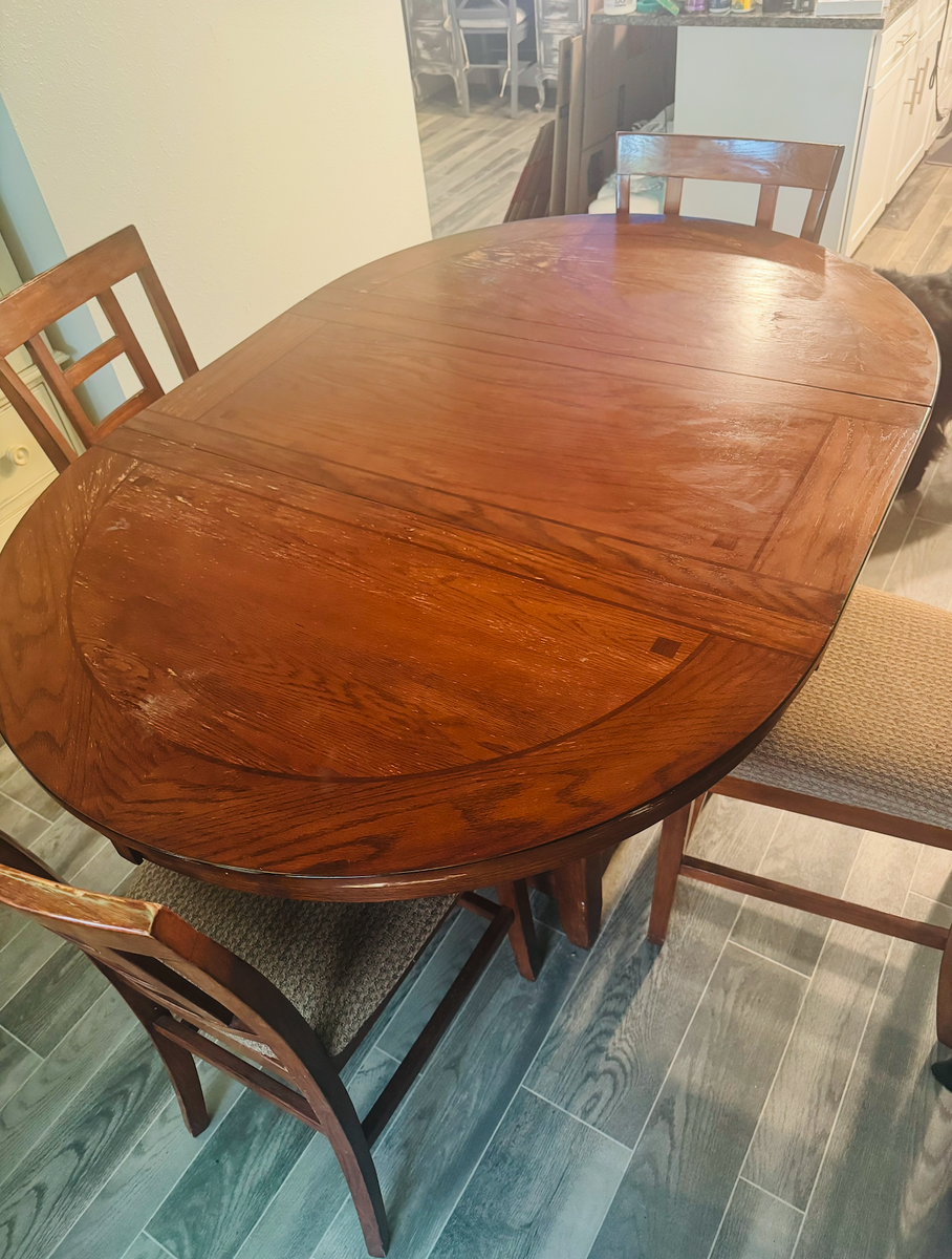 Solid Wood Dining Table Set – $95 OBO
