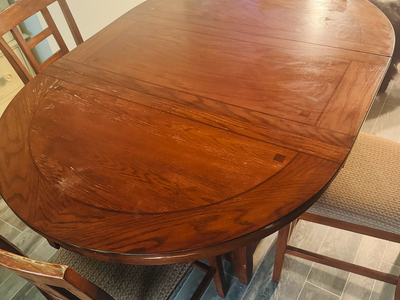Solid Wood Dining Table Set – $95 OBO