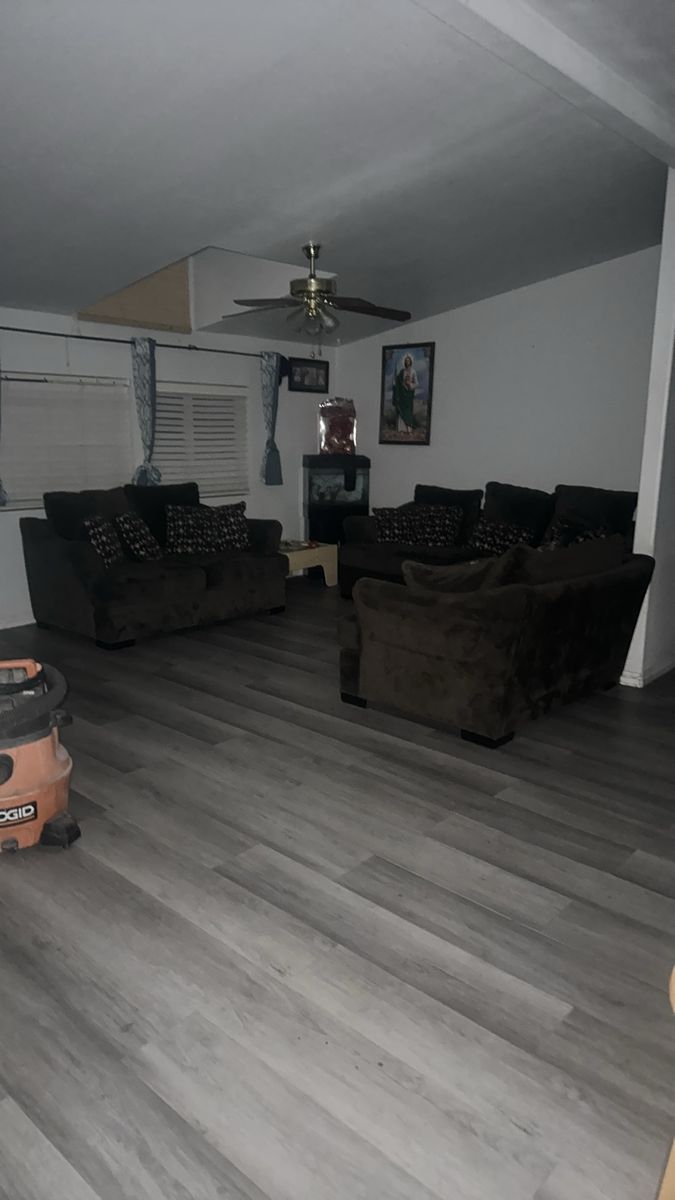 Brown Microfiber Living Room Set with Sofa and Loveseat