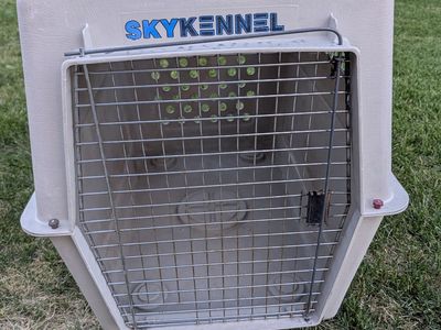 TWO LARGE AND ONE MEDIUM DOG CRATE....... LARGE $5O.00,........ MEDIUM $40.00