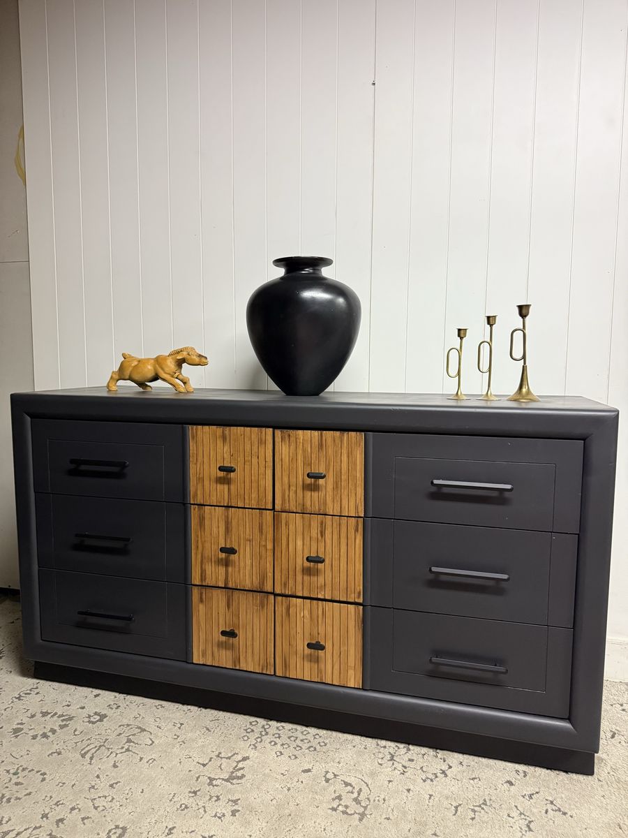 Vintage black dresser