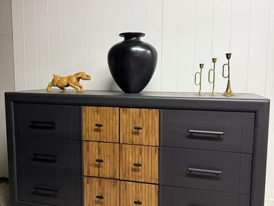 Vintage black dresser